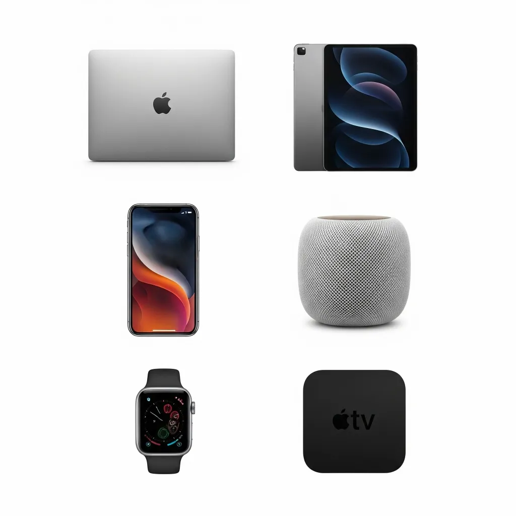 Apple devices showing HomeKit interface